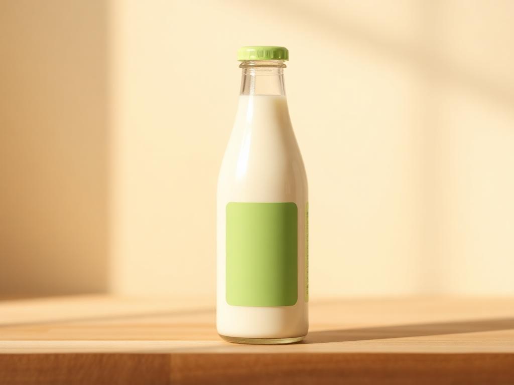 A bottle of double-toned milk