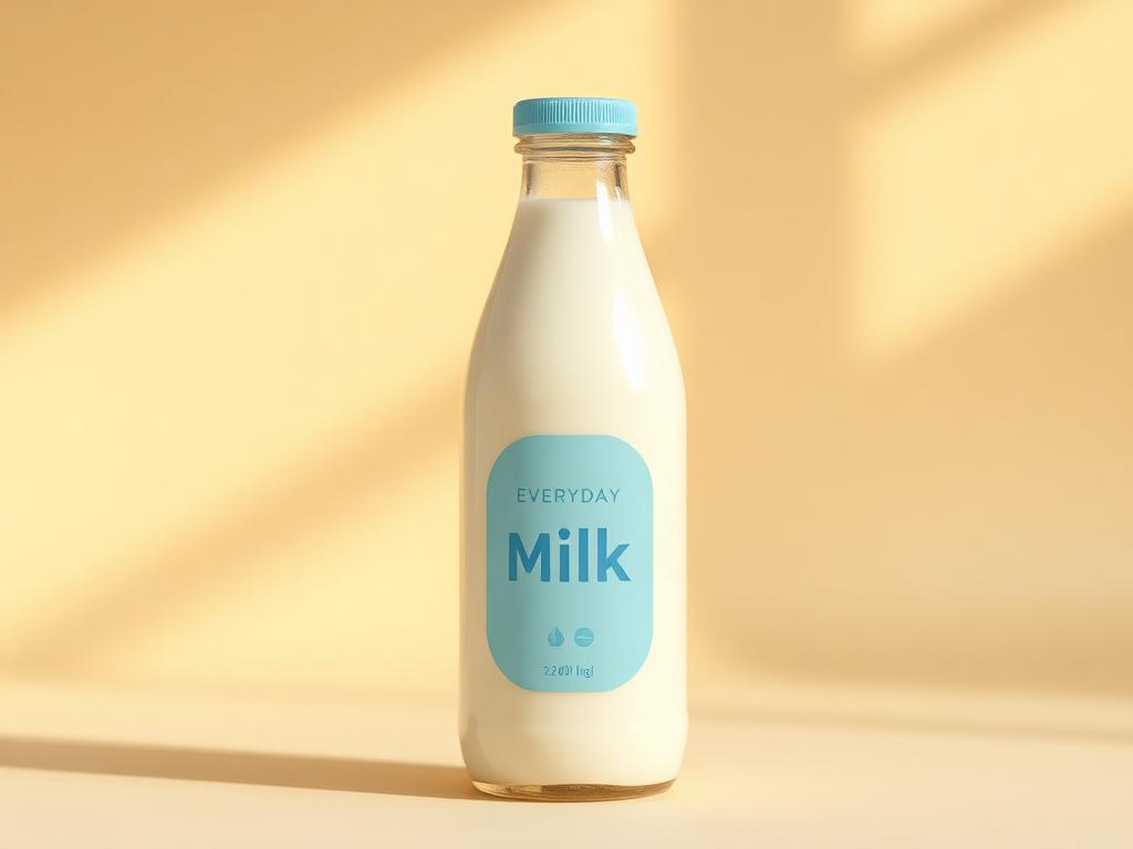 A bottle of toned milk